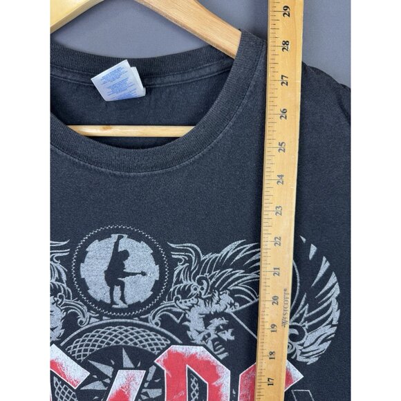 Vintage Y2K AC DC Band Tee Black Ice Concert Promo Tour Black Large Rock Album - Picture 11 of 11